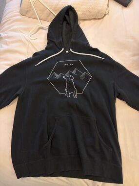 SPO WA (Spokane) Black Graphic Pullover Hoodie - Men
